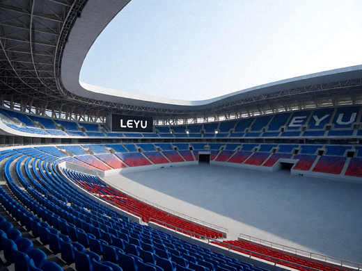 leyu乐鱼平台展示的体育场全景画面